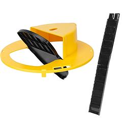 Humane Bucket Lid Mouse Trap Rat Catcher Reusable Slide Mouse Trap w/ Ladder Auto Reset Mouse Trap