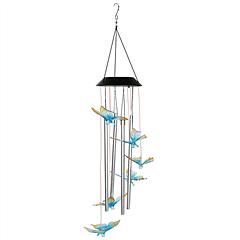 Solar Wind Chime Lights Butterfly Decorative Lamp 7 Color Changing IP55 Waterproof Hanging String Lights For Home Garden Party Festival