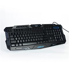 114-Key Wired Gaming Keyboard Mouse Set 3-Color Backlit Gaming Keyboard w/ RGB Colorful 1000 DPI Gaming Mouse