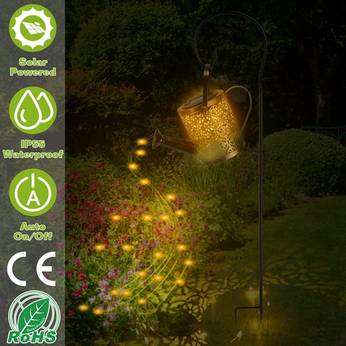 Solar Watering Can Powered String Light Hollow LED Watering Can Light