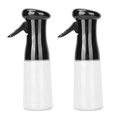 Olive Oil Sprayer 2Pcs 210ML 7.1OZ Reusable Oil Dispenser Mister Refillable Glass Vinegar Bottle w/ Blaster Cleaning Brush For Cooking BBQ Roast Salad