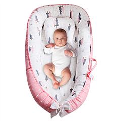 Portable Baby Lounger Baby Nest Reversible Infant Lounger Bed Newborn Breathable Crib For Babies Aged 0-12 Months