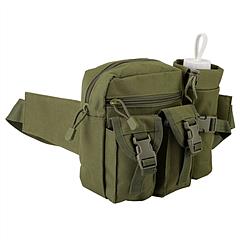 Tactical Waist Bag Utility Pouch Military Hiking Belt Bag w/ Water Bottle Pouch For Fishing Mountaineering Camping Hunting Running Outdoor