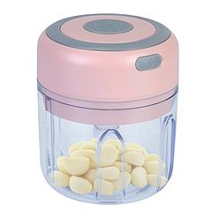 Mini Electric Garlic Chopper 8.45OZ Cordless Garlic Mincer Food Chopper Rechargeable Food Blender Chili Nut Onion Pepper Meat Ginger Baby Food