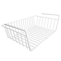 2Pcs Hanging Under Shelf Storage Basket Vertical Wire Storage Rack Kitchen Cabinet Organizer For Food Storage Dish Towel Kitchen Pantry
