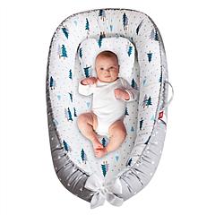 Portable Baby Lounger Baby Nest Reversible Infant Lounger Bed Newborn Breathable Crib For Babies Aged 0-12 Months