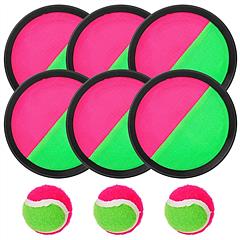 3Sets Toss and Catch Ball Throw Catch Ball Paddle Outdoor Ball Game Catch Game Beach Game