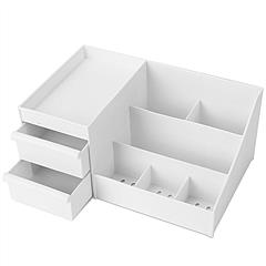 Makeup Organizer Cosmetics Storage Box Countertop Display Case Lipstick Skincare Brush Holder
