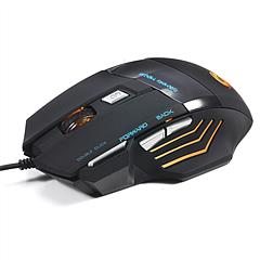 Wired Gaming Mouse 7 Keys Ergonomic Optical Mouse w/ 7 Changeable Colors 5 Adjustable DPI Levels up to 5500 for Computer Laptop
