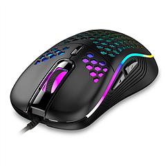Wired Gaming Mouse 7200 DPI Laptop Optical Mouse Honeycomb Lightweight  Mouse with 4 Adjustable DPI Levels 7 Changeable Colors 6 Keys
