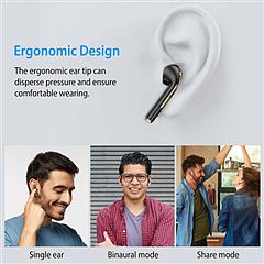 5.0 TWS Wireless Earbuds Touch Control Headphone in-Ear Earphone Headset w/ Charging Case Built-in Mic