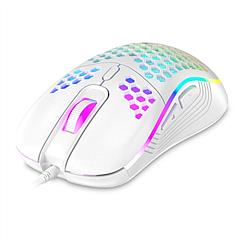 Wired Gaming Mouse 7200 DPI Laptop Optical Mouse Honeycomb Lightweight  Mouse with 4 Adjustable DPI Levels 7 Changeable Colors 6 Keys