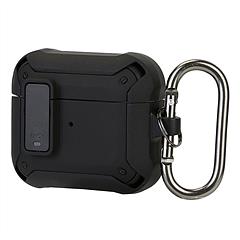 Protective Case Cover Fit for Airpod 3 Hard Shell Shockproof Cover Case w/ Carabiner