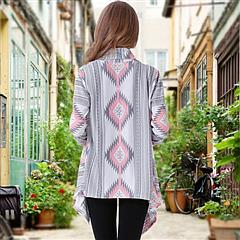 Women Open Front Cardigan Long Sleeve Shawl Neck Breathable Cardigan Well Collection w/ T-Shirt Tank Jeans Leggings