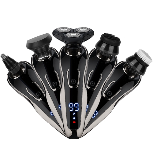 5 In 1 Electric Razor Shaver Rechargeable Cordless Head Beard Trimmer ...