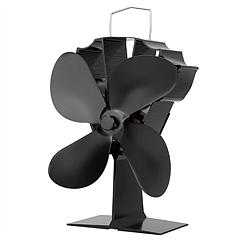 Heat Powered Stove Fan Aluminum Silent Eco Fan For Wood Log Burner Fireplace Warm Air Fan For Winter
