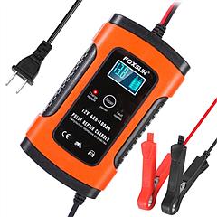 Car Battery Charger 12V 5A LCD Intelligent Auto Motorcycle Boat ATV Recover Pulse Repair