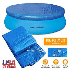 12ft Swimming Pool Cover Protector Dustproof Waterproof Paddling Pool Cover