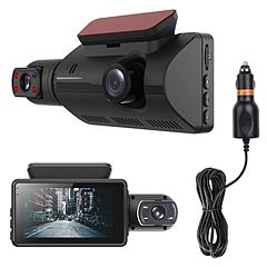 Dual Lens Car DVR Dash Cam Video Recorder 720P Front Inside Camera Loop Recording Night Vision Driving Vehicle Recorder