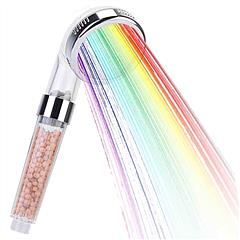 Handheld Shower Head High Pressure Powerful Filter Shower Head with 7 Colors Changing Light