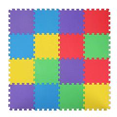 16Pcs Kids Puzzle Exercise Play Mat Interlocking Non-Toxic EVA Floor Mat Multi-Color Anti-Skid Playmat for Infants Baby Toddlers
