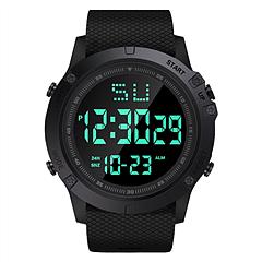 Men's Digital Sports Watch Water-Resistant Military Wrist Watch w/ LED Backlight Date/Week/12/24H Display Alarm Stopwatch Function