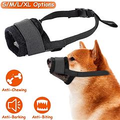 Pet Dog Muzzle Mask Adjustable Dog Mouth Cover with Breathable Mesh Adjustable at Neck Snout for Anti Biting Barking Chewing