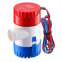 Bilge Pump For Boats 12V 1100GPH Submersible Marine Boat Bilge Non-Automatic Electric Water Pump For Ponds Pools Spas Silent Boat Caravan RV Drainage