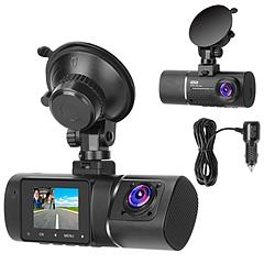 Dual Lens Car DVR Dash Cam Video Recorder 1080P Front Inside Camera G-sensor Motion Detection Night Vision Driving Vehicle Recorder