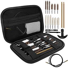 Universal Gun Cleaning Kit AK47 Pistol Cleaner Set with 39.3in Flex Cable Brass Rods Cleaning Mops Brush for Rifle Shotgun 22/27/30/38/40/45 Cal.