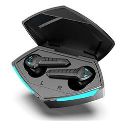 Wireless V5.2 Gaming Earbuds IPX4 Waterproof Touch Control Earphones with Mic 65ms Latency 13mm Driver 25H Play Time TWS Charging Case