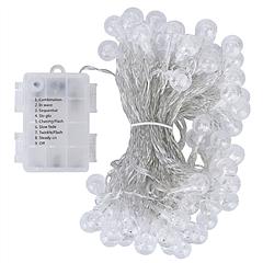 Globe String Lights Battery Powered Waterproof Decorative Fairy Lamp with 8 Lighting Modes Remote Control for Garden Lawn Patio