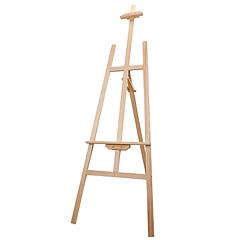Painting Easel Stand Wooden Inclinable A Frame Tripod Easel Drawing Stand with 63.4 in-68.9in Adjustable Height Hold Canvas up to 50in