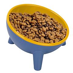 Raised Tilted Elevated Cat Food Bowl Pet Backflow Prevention Water Dish Feeding Bowl for Cats Small Dogs