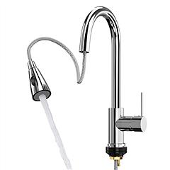 Automatic Touch Sensor Faucet Single Handle Pull Out Sink Faucet with Hot Cold Water Control