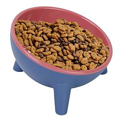 Raised Tilted Elevated Cat Food Bowl Pet Backflow Prevention Water Dish Feeding Bowl for Cats Small Dogs