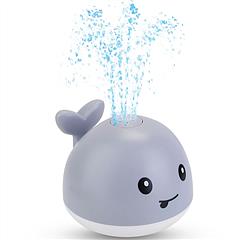 Baby Light up Bath Toy Automatic Whale Induction Water Spray Sprinkler Toy with Colorful Lights Bathtub Shower Pool Toy for Baby Toddler