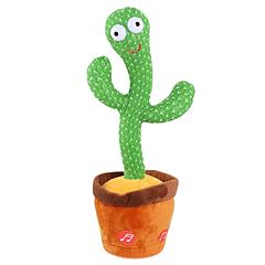Talking Dancing Cactus Toy Electronic Recording Plush Cactus Kids Gift with 120 Songs Singing Repeating Dancing Recording Function
