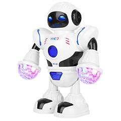 Electric Dancing Robot Toy Smart Singing Robot Space Walking Robot with Disco Light Easy Operation