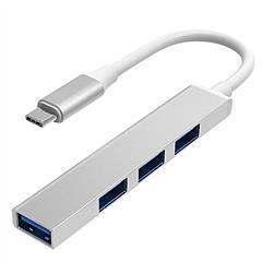 Type C to USB 3.0 Hub USB-C 4 Port USB C Adapter Expander Multi Splitter for Macbook PC Mac iPad
