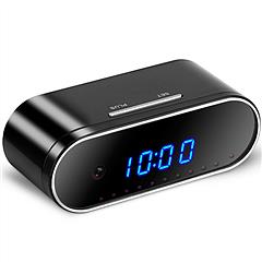 HD 1080P WiFi Alarm Clock Camera Wireless Security Camera Monitor Video Recorder with Night Vision/Motion Detection/Loop Recording