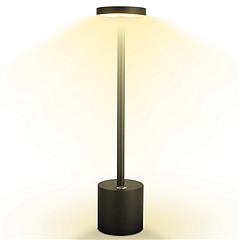 Cordless Table Lamp Portable Rechargeable Battery Operated LED Desk Lamp Metal Dimmable 3-Levels Brightness Desk Light Reading Lamp for Bedside Nights