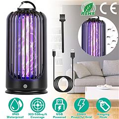 Electric Bug Zapper UV Mosquito Killer Lamp 2000V High Powered Pest Control IP65 Waterproof Insect Fly Trap Catcher Repeller for Indoor Outdoor