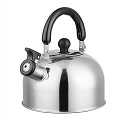 NewAge 2.1Quarts Stainless Steel Whistling Tea Kettle Stovetop Induction Gas Teapot with Insulated Handle Camping Kitchen Office