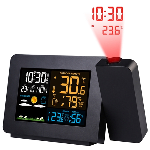 Atomic Projection Alarm Clock Radio Control Clock with WWVB Function