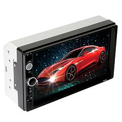iMounTEK 7 Inches Universal Wireless Car MP5 Player 1080P Video Player Stereo Audio FM Radio Aux/USB/TF Input with Rear View Camera Remote Control