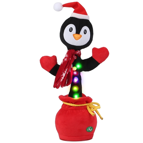 Kid Electric Dance Toy Christmas Elk Snowman Senior Penguin Plush Toy