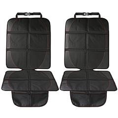 2 Packs Car Seat Protector Cushion Mat Pad with Thick Padding Protector for Child Baby Car Seat Mesh Pockets Non-slip