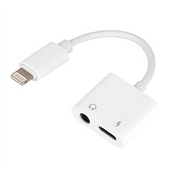 2 In 1 3.5mm Headphone Adapter Charger Audio Splitter Dongle Adapter Fit for iPhone 13/13Pro/SE/12/12 Mini/12 Pro/12 Pro Max/iPhone 11/11 Pro/11 Pro M
