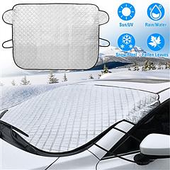 57.87x44.5In Car Windshield Snow Cover Wind-Proof Magnetic Car Windscreen Cover Frost Ice Protection with 3 Magnets Fits Most Vehicles for All Weather